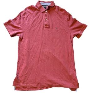 Mens Tommy Hilfiger Coral Preppy Polo Size Large